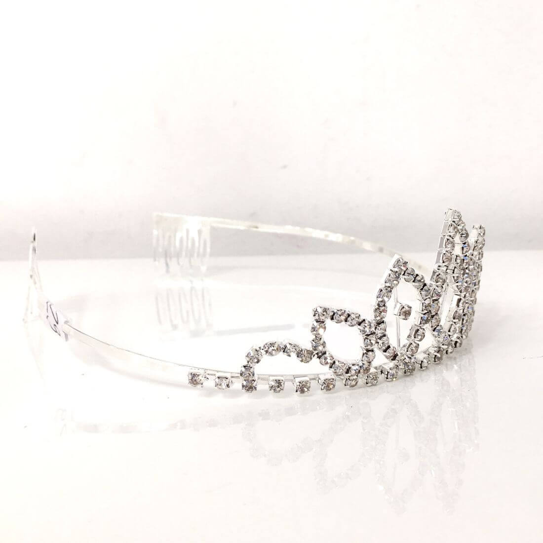 Coroncina tiara castoni argento - Negozio Online Cocò